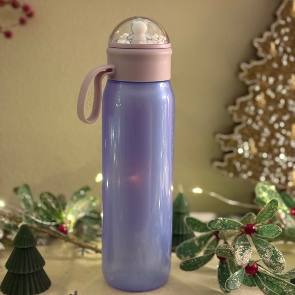 Starbucks Lavender Bearista Bear Snow Globe Water Bottle - Picture 2 of 3